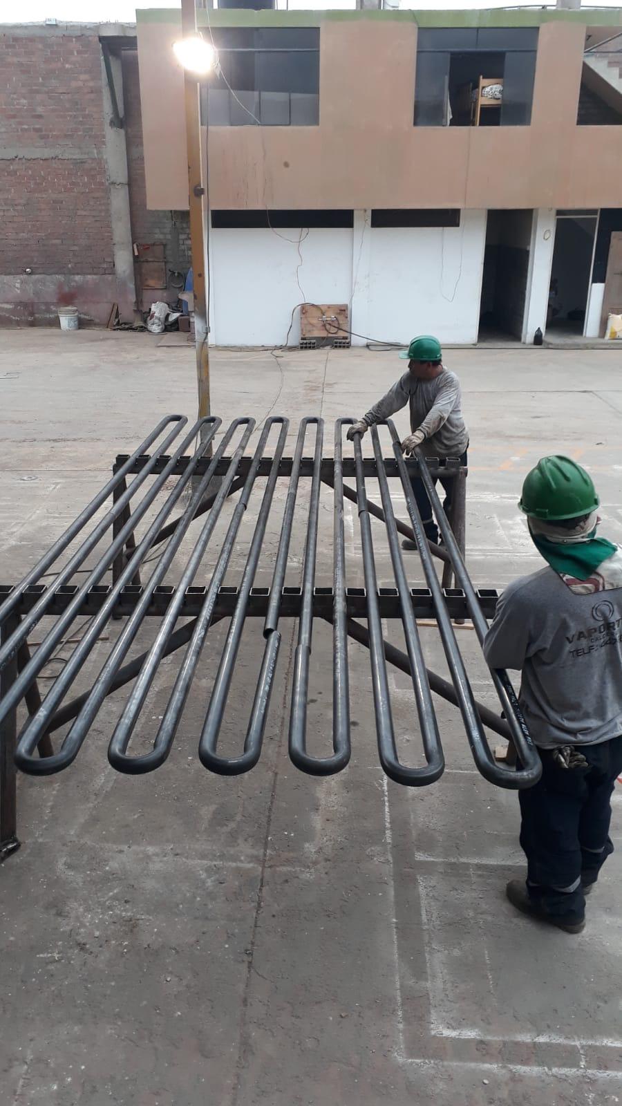 Imagen de galería: Doblado de tubos economizador Caña Brava